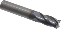 OSG - 9/16", 1-1/8" LOC, 9/16" Shank Diam, 3-1/2" OAL, 4 Flute, Solid Carbide Square End Mill - Single End, TiAlN Finish, Spiral Flute, 30° Helix, Centercutting, Right Hand Cut, Right Hand Flute, Series 404 - USA Tool & Supply