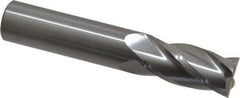 OSG - 5/8", 1-1/4" LOC, 5/8" Shank Diam, 3-1/2" OAL, 4 Flute, Solid Carbide Square End Mill - Single End, Uncoated, Spiral Flute, 30° Helix, Centercutting, Right Hand Cut, Right Hand Flute, Series 404 - USA Tool & Supply