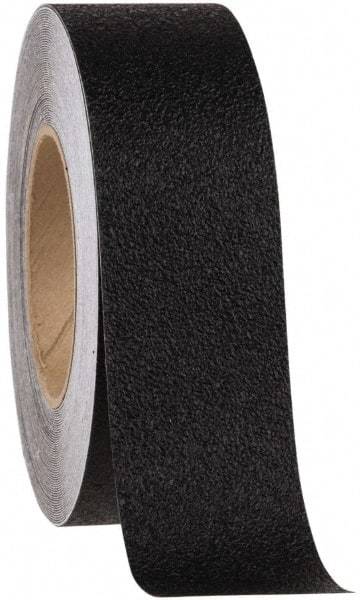 NMC - Black Solid Color Anti-Slip Vinyl Tape - 6" Wide x 60' Long x 0.02" Thick, General Traffic - USA Tool & Supply