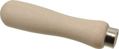 Lutz - 4-3/4" Long x 1-1/8" Diam File Handle - 9/32" Bore, 2-1/4" Deep, for Use with 8 & 10" Files - USA Tool & Supply