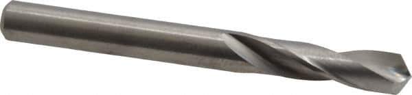M.A. Ford - Letter E (1/4) 118° Spiral Flute Solid Carbide Screw Machine Drill Bit - Bright Finish, Right Hand Cut, 1" Flute Length, 2-1/2" OAL, Faceted Point, Straight Shank - USA Tool & Supply