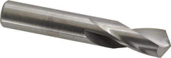 M.A. Ford - 31/64" 118° Spiral Flute Solid Carbide Screw Machine Drill Bit - Bright Finish, Right Hand Cut, 1-1/4" Flute Length, 3" OAL, Faceted Point, Straight Shank - USA Tool & Supply