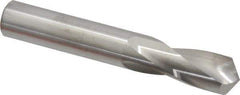 M.A. Ford - 17/32" 118° Spiral Flute Solid Carbide Screw Machine Drill Bit - Bright Finish, Right Hand Cut, 1-3/8" Flute Length, 3-1/2" OAL, Faceted Point, Straight Shank - USA Tool & Supply
