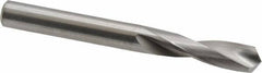 M.A. Ford - 0.261" 118° Spiral Flute Solid Carbide Screw Machine Drill Bit - Bright Finish, Right Hand Cut, 1" Flute Length, 2-1/2" OAL, Faceted Point, Straight Shank - USA Tool & Supply