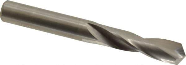 M.A. Ford - 0.295" 118° Spiral Flute Solid Carbide Screw Machine Drill Bit - Bright Finish, Right Hand Cut, 1-1/4" Flute Length, 2-1/2" OAL, Faceted Point, Straight Shank - USA Tool & Supply