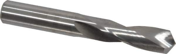 M.A. Ford - 0.348" 118° Spiral Flute Solid Carbide Screw Machine Drill Bit - Bright Finish, Right Hand Cut, 1-1/4" Flute Length, 2-1/2" OAL, Faceted Point, Straight Shank - USA Tool & Supply