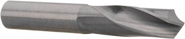 M.A. Ford - 0.397" 118° Spiral Flute Solid Carbide Screw Machine Drill Bit - Bright Finish, Right Hand Cut, 1-1/4" Flute Length, 2-3/4" OAL, Faceted Point, Straight Shank - USA Tool & Supply