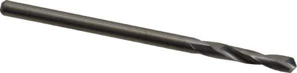 M.A. Ford - 2.49936mm 118° Spiral Flute Solid Carbide Screw Machine Drill Bit - Bright Finish, Right Hand Cut, 14mm Flute Length, 43mm OAL, Faceted Point, Straight Shank - USA Tool & Supply