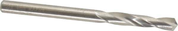 M.A. Ford - 4.0005mm 118° Spiral Flute Solid Carbide Screw Machine Drill Bit - Bright Finish, Right Hand Cut, 22mm Flute Length, 55mm OAL, Faceted Point, Straight Shank - USA Tool & Supply