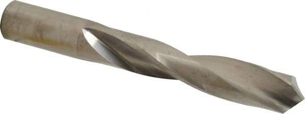 M.A. Ford - 3/4" 118° Solid Carbide Jobber Drill - Bright Finish, Right Hand Cut, Spiral Flute, Straight Shank, 5-3/4" OAL, Faceted Point - USA Tool & Supply