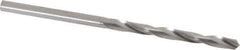 M.A. Ford - #42 118° Solid Carbide Jobber Drill - Bright Finish, Right Hand Cut, Spiral Flute, Straight Shank, 2" OAL, Faceted Point - USA Tool & Supply