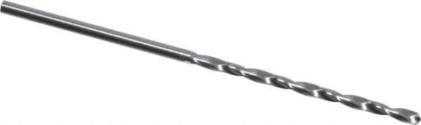 M.A. Ford - #56 118° Solid Carbide Jobber Drill - Bright Finish, Right Hand Cut, Spiral Flute, Straight Shank, 1-1/2" OAL, Faceted Point - USA Tool & Supply