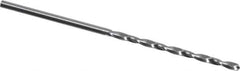 M.A. Ford - #56 118° Solid Carbide Jobber Drill - Bright Finish, Right Hand Cut, Spiral Flute, Straight Shank, 1-1/2" OAL, Faceted Point - USA Tool & Supply