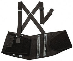Ergodyne - Size S, Spandex Belt with Adjustable Shoulder Straps - 25 to 30" Waist, Detachable Strap, Black - USA Tool & Supply