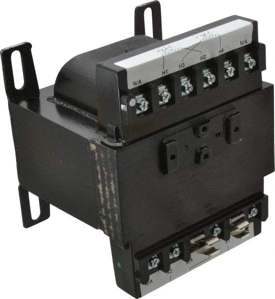 Eaton Cutler-Hammer - 1 Phase, 0.5 kVA, Control Transformer - 2 Input, 1 Output Winding, 50/60 Hz, 5-1/2 Inch Deep x 4-3/4 Inch High, 131°F Temp Rise - USA Tool & Supply