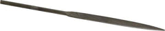 Value Collection - 6-1/4" Needle Precision Swiss Pattern Flat File - 6" Width Diam x 0.07" Thick, Handle - USA Tool & Supply