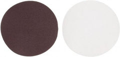 Made in USA - 5" Diam, 120 Grit Aluminum Oxide Adhesive PSA Disc - Fine Grade, Red, Cloth Backing, Flexible - USA Tool & Supply
