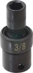SK - 3/8" Drive 3/8" Standard Universal Impact Socket - 6 Points, 2-1/8" OAL - USA Tool & Supply