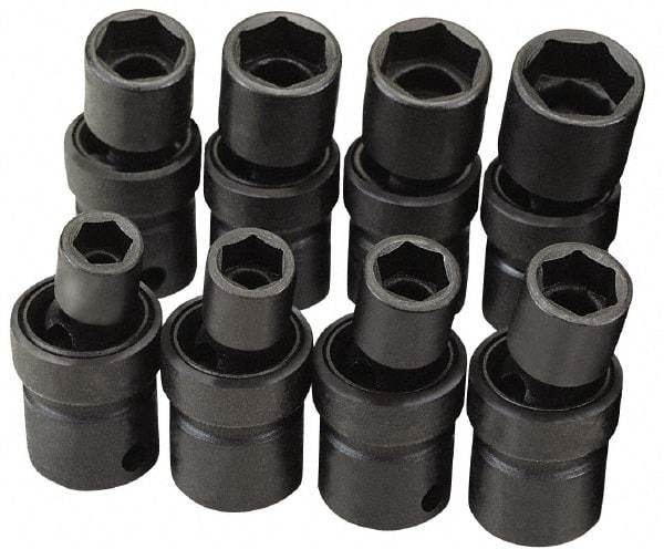 SK - 3/8" Drive 3/4" Standard Universal Impact Socket - 6 Points, 2-3/8" OAL - USA Tool & Supply