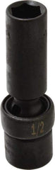 SK - 3/8" Drive 1/2" Deep Universal Impact Socket - 6 Points, 3-9/64" OAL - USA Tool & Supply