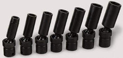 SK - 3/8" Drive 3/4" Deep Universal Impact Socket - 6 Points, 3-7/32" OAL - USA Tool & Supply