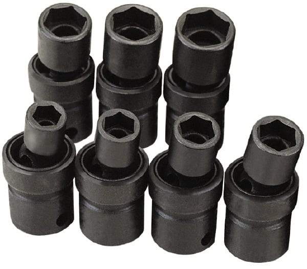 SK - 3/8" Drive 20mm Standard Universal Impact Socket - 6 Points, 2-25/64" OAL - USA Tool & Supply