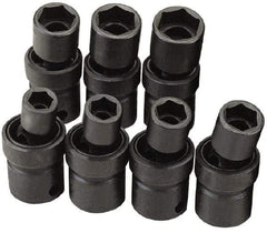 SK - 3/8" Drive 17mm Standard Universal Impact Socket - 6 Points, 2-21/64" OAL - USA Tool & Supply