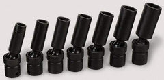 SK - 3/8" Drive 15mm Deep Universal Impact Socket - 6 Points, 3-1/4" OAL - USA Tool & Supply