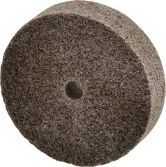 3M - 2" Diam, 1/2" Face Width, 1/4" Center Hole, Fine Grade, Aluminum Oxide Deburring Wheel - Unitized, Medium Density 5 Grade, 22,100 RPM - USA Tool & Supply