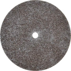 3M - 3" Diam, 1/8" Face Width, 1/4" Center Hole, Medium Grade, Aluminum Oxide Deburring Wheel - Unitized, Hard Density 7 Grade, 18,100 RPM - USA Tool & Supply