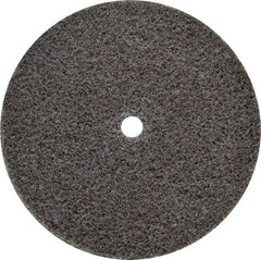 3M - 3" Diam, 1/4" Face Width, 1/4" Center Hole, Medium Grade, Aluminum Oxide Deburring Wheel - Unitized, Hard Density 7 Grade, 18,100 RPM - USA Tool & Supply