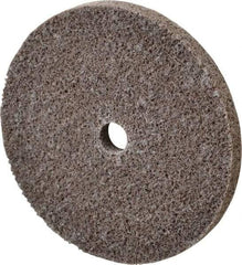 3M - 3" Diam, 1/4" Face Width, 3/8" Center Hole, Fine Grade, Aluminum Oxide Deburring Wheel - Unitized, Medium Density 5 Grade, 18,100 RPM - USA Tool & Supply