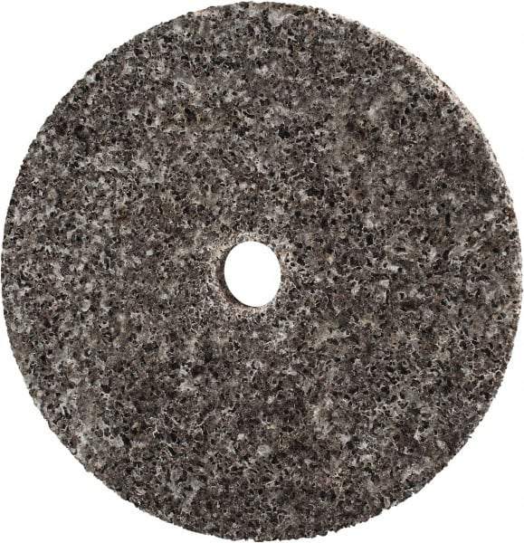 3M - 3" Diam, 1/4" Face Width, 3/8" Center Hole, Coarse Grade, Aluminum Oxide Deburring Wheel - Unitized, Hard Density 7 Grade, 18,100 RPM - USA Tool & Supply