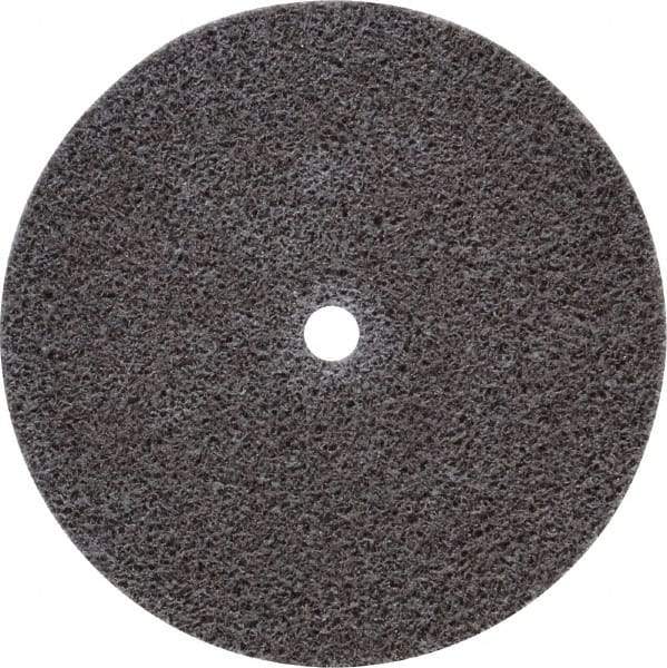 3M - 3" Diam, 1/2" Face Width, 1/4" Center Hole, Fine Grade, Aluminum Oxide Deburring Wheel - Unitized, Medium Density 5 Grade, 15,100 RPM - USA Tool & Supply