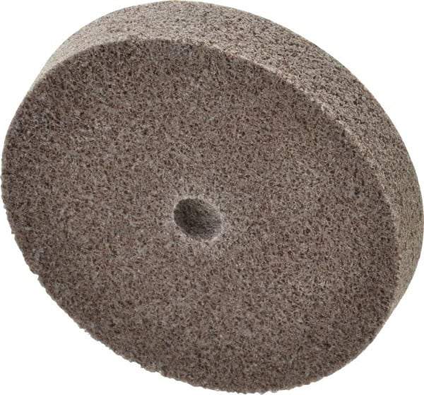3M - 3" Diam, 1/2" Face Width, 3/8" Center Hole, Fine Grade, Aluminum Oxide Deburring Wheel - Unitized, Medium Density 5 Grade, 15,100 RPM - USA Tool & Supply