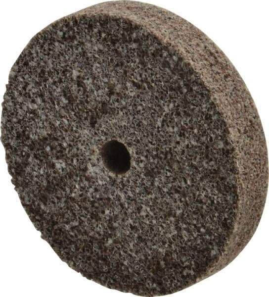 3M - 3" Diam, 1/2" Face Width, 3/8" Center Hole, Coarse Grade, Aluminum Oxide Deburring Wheel - Unitized, Hard Density 7 Grade, 15,100 RPM - USA Tool & Supply
