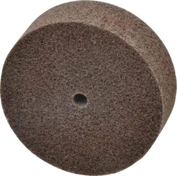 3M - 3" Diam, 1" Face Width, 1/4" Center Hole, Medium Grade, Aluminum Oxide Deburring Wheel - Unitized, Hard Density 7 Grade, 15,100 RPM - USA Tool & Supply