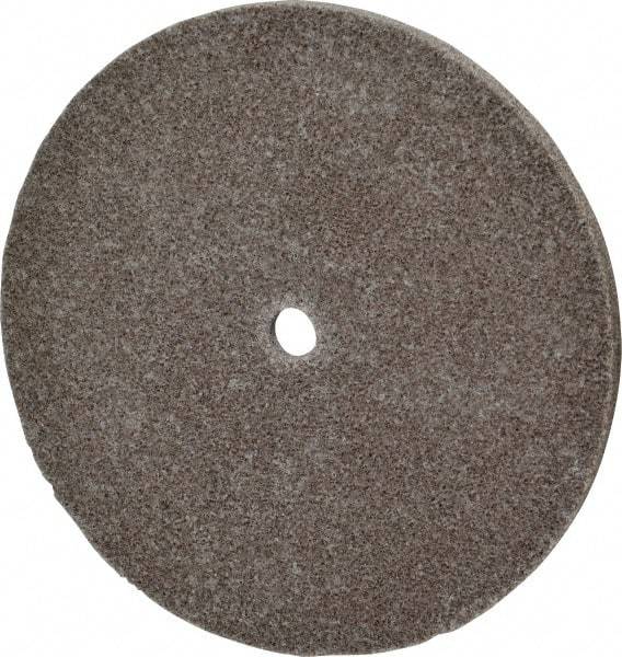 3M - 6" Diam, 1/4" Face Width, 1/2" Center Hole, Fine Grade, Aluminum Oxide Deburring Wheel - Unitized, Medium Density 5 Grade, 7,500 RPM - USA Tool & Supply
