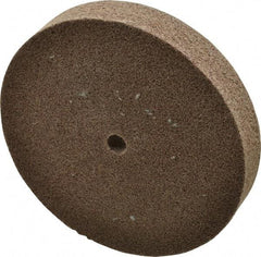 3M - 6" Diam, 1" Face Width, 1/2" Center Hole, Medium Grade, Aluminum Oxide Deburring Wheel - Unitized, Hard Density 7 Grade, 7,500 RPM - USA Tool & Supply
