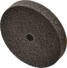 3M - 3" Diam, 1/2" Face Width, 3/8" Center Hole, Fine Grade, Aluminum Oxide Deburring Wheel - Unitized, Soft Density 3 Grade, 14,100 RPM - USA Tool & Supply