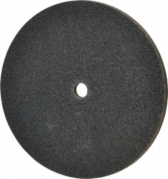 3M - 6" Diam, 1/4" Face Width, 1/2" Center Hole, Fine Grade, Silicon Carbide Deburring Wheel - Unitized, Medium Density 5 Grade, 7,500 RPM - USA Tool & Supply