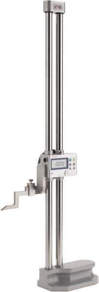 Mitutoyo - 24" Electronic Height Gage - 0.0005, 0.0002" (Switchable) Resolution, Accurate to 0.0015", LCD Display, SPC Data Output - USA Tool & Supply