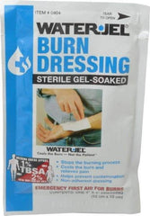 North - 4" Long x 4" Wide, General Purpose Gel Soaked Burn Dressing - White, Nonwoven Bandage - USA Tool & Supply