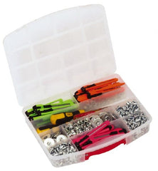 Quantum Storage - 10 Compartment Gray Small Parts Heavy-Duty Tool Box - USA Tool & Supply