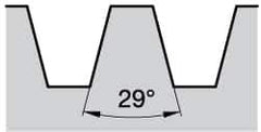 Kennametal - 22ER External Right Hand 6 Acme Laydown Threading Insert - Grade KC5025, TiAlN Coated Carbide, 12.7mm Inscribed Circle - USA Tool & Supply