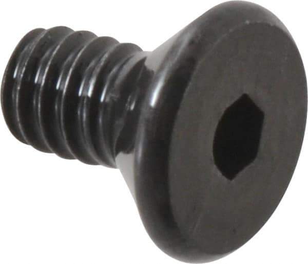 Value Collection - #2-56 UNC Hex Socket Drive, 82° Flat Screw - Alloy Steel, Black Oxide Finish, Fully Threaded, 3/16" OAL - USA Tool & Supply