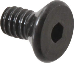 Value Collection - #2-56 UNC Hex Socket Drive, 82° Flat Screw - Alloy Steel, Black Oxide Finish, Fully Threaded, 3/16" OAL - USA Tool & Supply