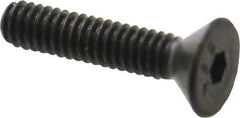 Value Collection - #5-40 UNC Hex Socket Drive, 82° Flat Screw - Alloy Steel, Black Oxide Finish, Fully Threaded, 5/8" OAL - USA Tool & Supply