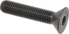 Value Collection - 5/16-24 UNF Hex Socket Drive, 82° Flat Screw - Alloy Steel, Black Oxide Finish, Fully Threaded, 1-1/2" OAL - USA Tool & Supply