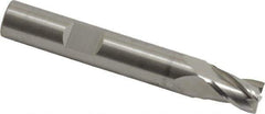 RobbJack - 5/16", 7/16" LOC, 3/8" Shank Diam, 2-1/2" OAL, 4 Flute, Solid Carbide Square End Mill - Single End, Uncoated, Spiral Flute, 30° Helix, Centercutting, Right Hand Cut, Right Hand Flute, Series T12-403 - USA Tool & Supply